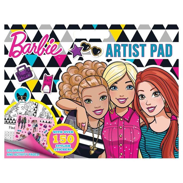 دفتر تلوين باربي مع 150 ملصق مميز أليجيتور بوكسBarbie Artist Pad - SW1hZ2U6MjIxMjczMw==