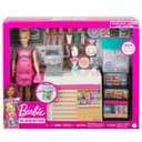 لعبة على شكل مقهى مع مجموعة لعب اضافيه من شركة باربي Barbie - Coffee Shop With Doll Playset