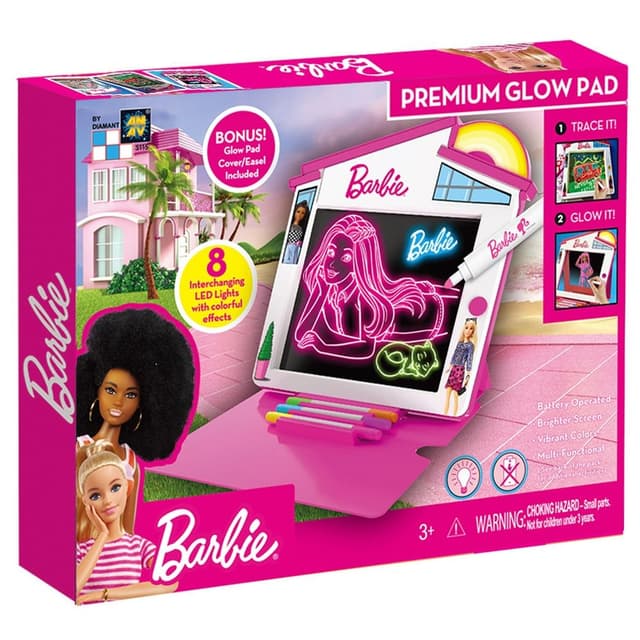 لوحة دريم هاوس المتوهجة الفاخرة من شركة باربي  Barbie - Dreamhouse Premium Glow Pad