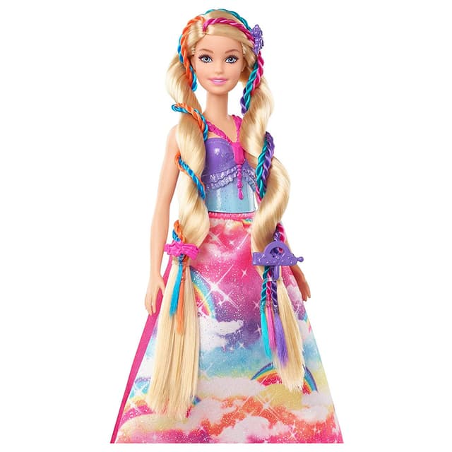 لعبه باربي شعر طويل ومعدات تصفيف شعر باربي Barbie - Dreamtopia Twist
