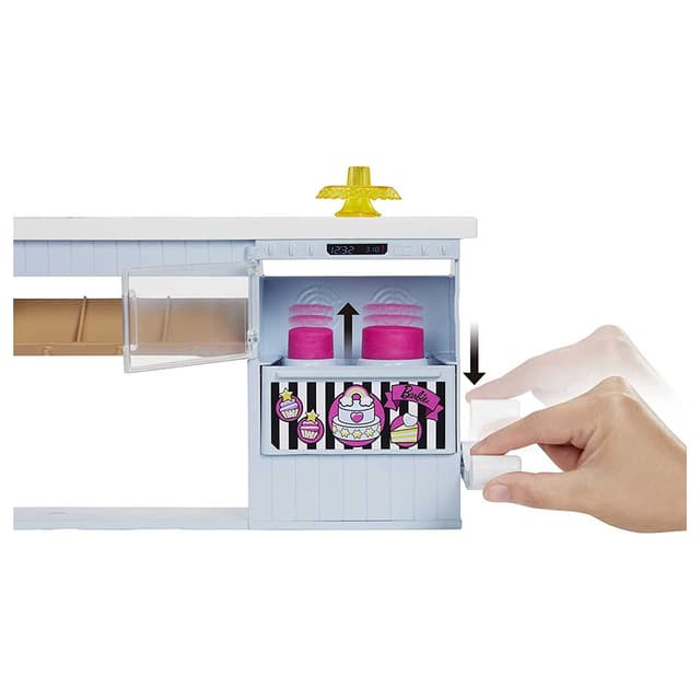 مجموعة لعب مخبز الدمية الصغيرة للاطفال باربي Barbie - Petite Doll Bakery Playset