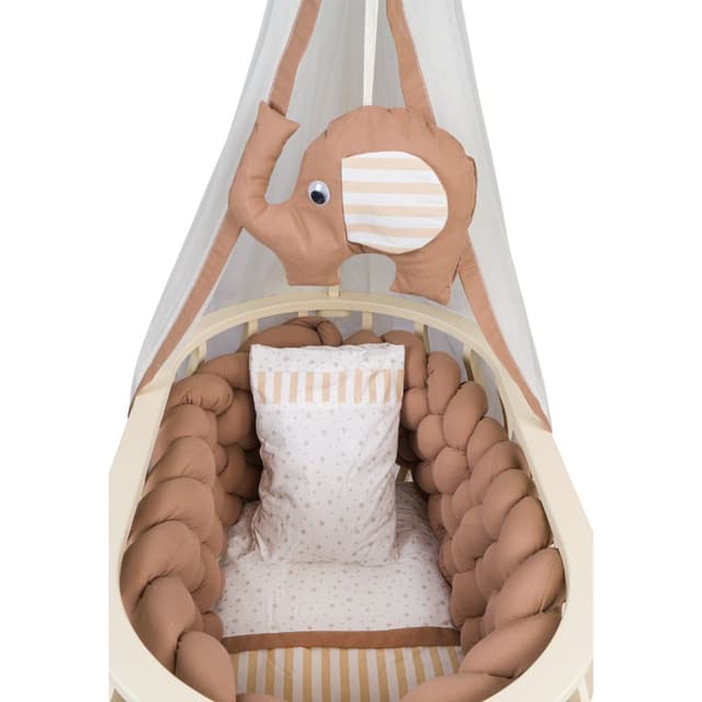 سرير اطفال خشب لوكا لوكس 50 × 90 سم بيج بيبي Bebbe - Lux Lucca Cradle