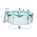 مسبح كبير منزلي 360 × 360 × 120 سم بإطار فولاذي ونظام فلترة بيست واي Bestway Hydrium Pool Set
