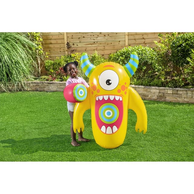 كيس ملاكمة للأطفال قابل للنفخ مع قفازات ملاكمة 1.2 متر بيست واي Bestway Bop Bags Monster