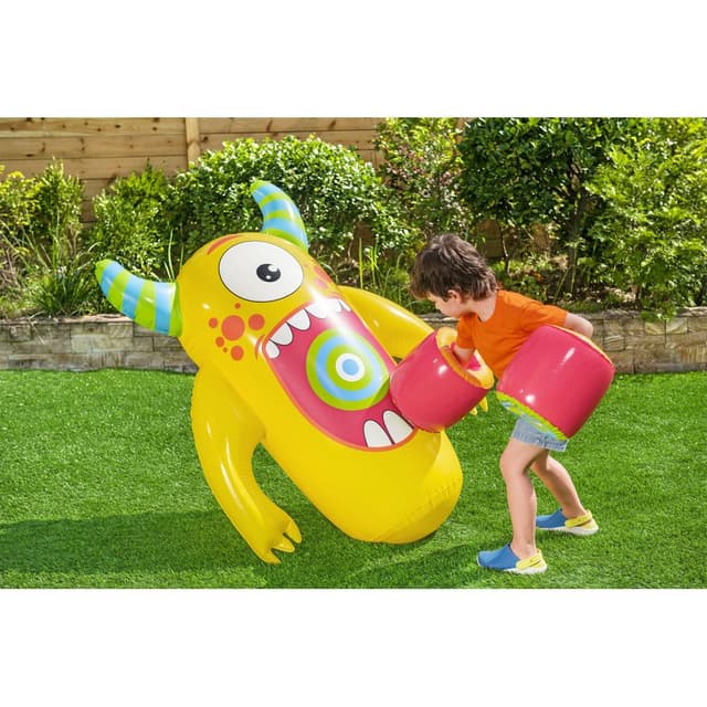 كيس ملاكمة للأطفال قابل للنفخ مع قفازات ملاكمة 1.2 متر بيست واي Bestway Bop Bags Monster