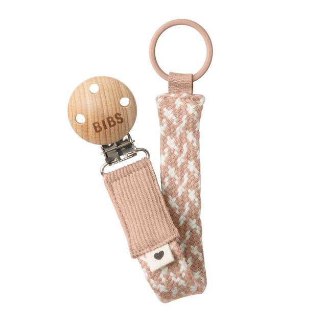 Bibs - Pacifier Clip - Blush/Ivory - SW1hZ2U6MjA1MDYzOQ==