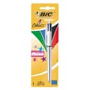 قلم حبر جاف قابل للسحب 4 ألوان ازرق فضي أرجواني وردي بيك Bic 4 Colors Shine Pen