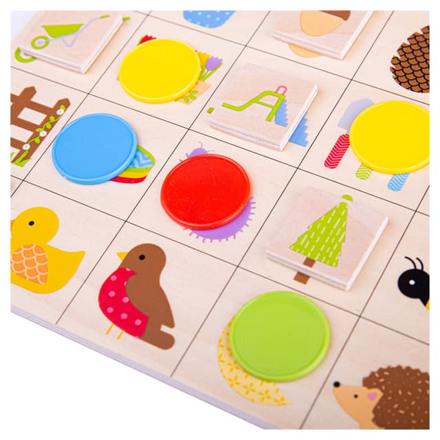 لعبة بينجو للأطفال من عمر 3 سنوات بيجغس الحديقة Bigjigs Garden Bingo