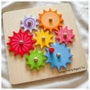 لعبة بازل التروس الخشبية للأطفال من عمر 10 سنوات بيجيغس Bigjigs Wooden Cog Puzzle