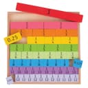 لوحة تعليم الكسور للأطفال من عمر 3 سنوات بيجيغس Bigjigs Wooden Fractions Tray