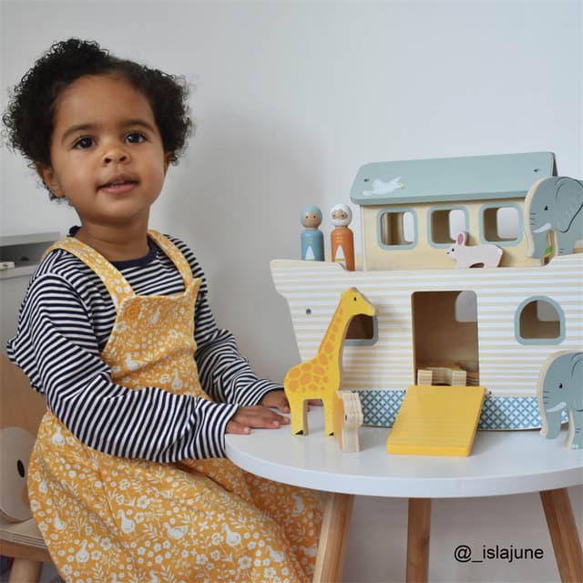 لعبة سفينة نوح للأطفال من عمر السنة بيجيغس Bigjigs Wooden Noah's Ark Toy