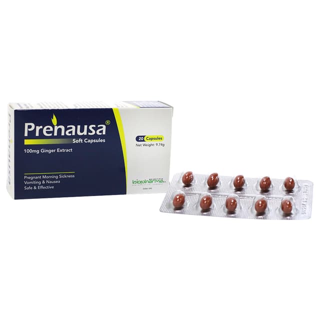 كبسولات مضادة للغثيان للحوامل من بيوفارما Biopharma - Prenausa 20 Capsules - 552758