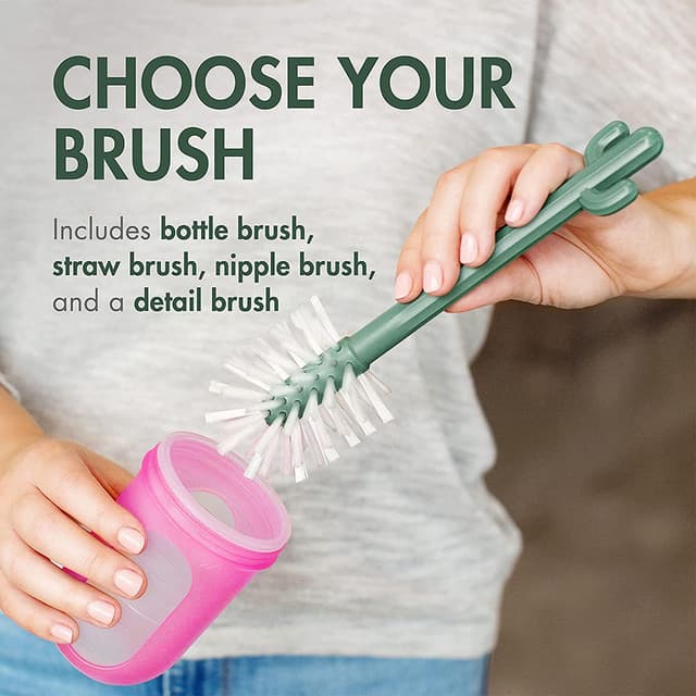 Boon - Cacti Bottle Cleaning Brush Set