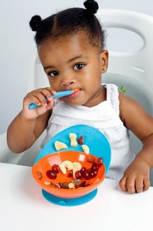 صحن اطفال بقاعدة شفط من بون لون برتقالي Boon Catch Bowl Orange