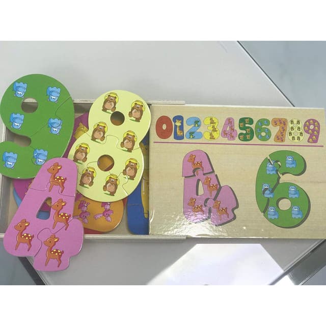 لعبة بازل لغز الارقام للاطفال برين جيجلز Brain Giggles Number Puzzle Toy