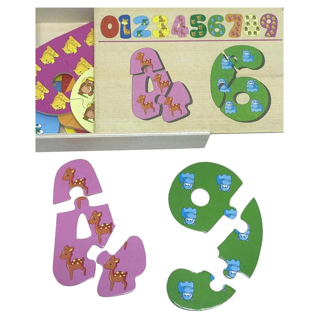 لعبة بازل لغز الارقام للاطفال برين جيجلز Brain Giggles Number Puzzle Toy