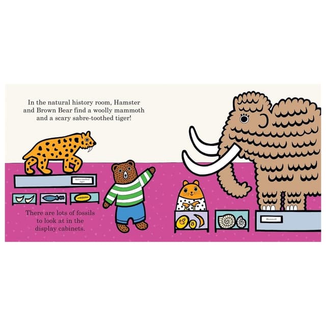 كتاب مغامرات الدب البني في المتحف  Brown Bear Goes To The Museum