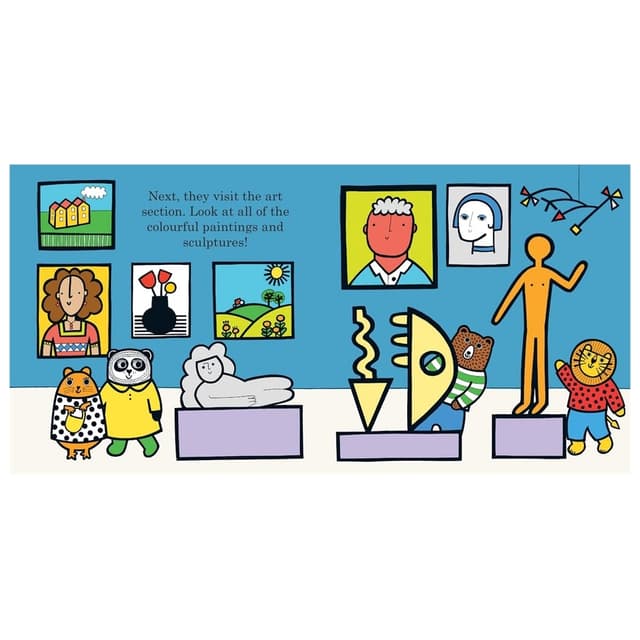 كتاب مغامرات الدب البني في المتحف  Brown Bear Goes To The Museum