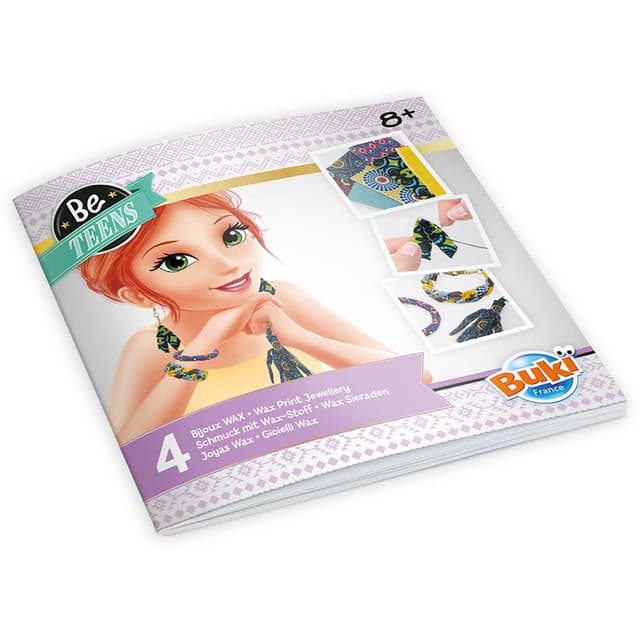 لعبة تصميم مجوهرات مطبوعة بالشمع من بوكي فرنسا Buki France Wax Print Jewellery Kit