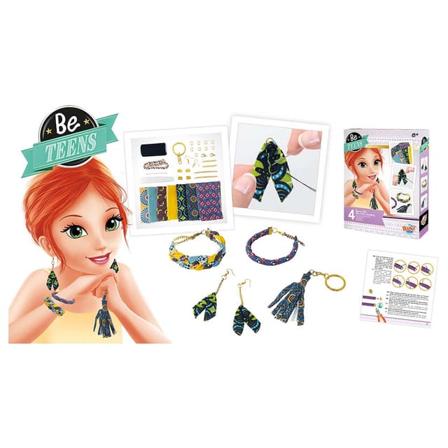 لعبة تصميم مجوهرات مطبوعة بالشمع من بوكي فرنسا Buki France Wax Print Jewellery Kit