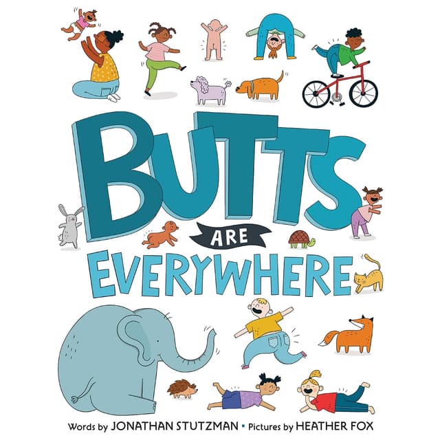 كتاب مضحك المؤخرات في كل مكان باللغة الانجليزية مع رسومات توضيحية مرحة من بنقوين بوكس Butts Are Everywhere