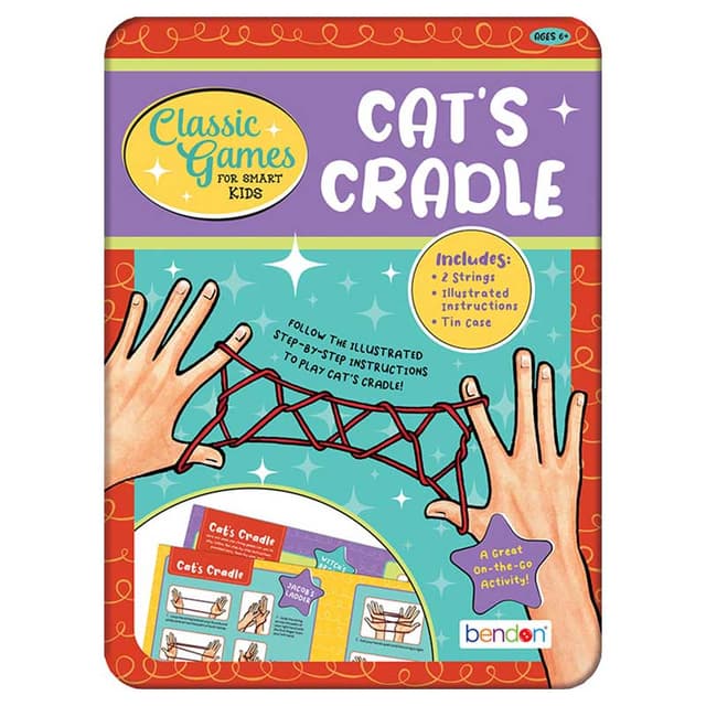 مجموعة ألعاب مهد القطط للأطفال مع كتاب تعليمي وعناصر إضافية بيندون Cat's Cradle Activity Book