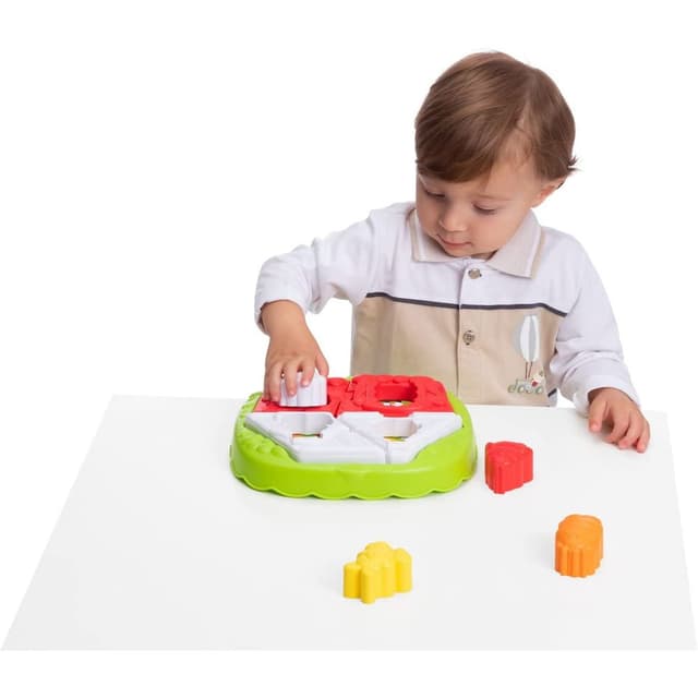 لعبة بازل للاطفال شكل بيت و مزرعة بلاستيك شيكو Chicco - 2-in-1 House & Farm Puzzle