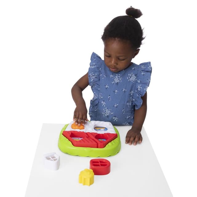 لعبة بازل للاطفال شكل بيت و مزرعة بلاستيك شيكو Chicco - 2-in-1 House & Farm Puzzle