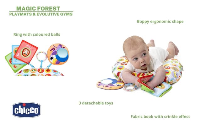 وسادة طبية للبطن للأطفال تشيكو Chicco - Animal Tummy Time Pillow