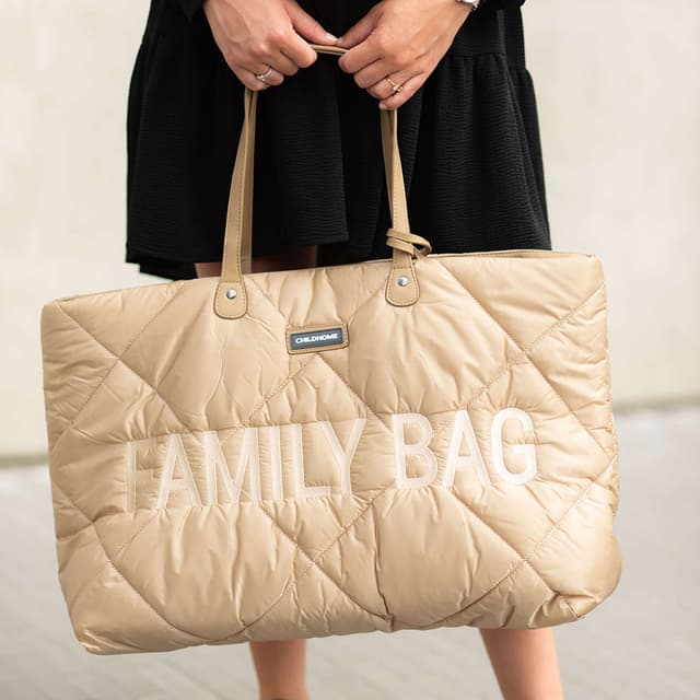 شنط نسائية - سهلة التنظيف تشايلد هوم Childhome - Family Bag - Puffered Beige