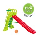 لعبة الأطفال - مع حلقة كرة سلة تشينج تشينج Ching Ching - High Pea-Shaped Slider - Green