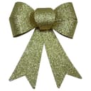 فيونكات عيد الميلاد مزين بالجليتر اللامع ذهبي قطعتين كريسماس ماجيك Christmas Magic - Bows Pack of 2 - Gold