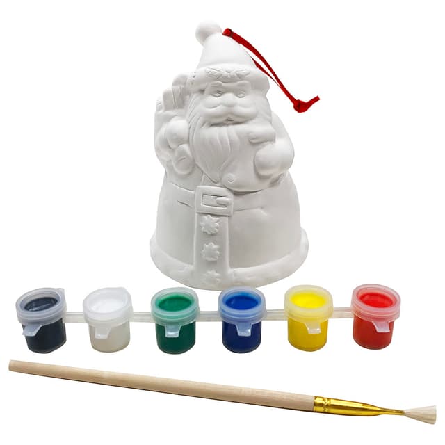 زينة تلوين للأطفال على شكل سانتا كلوز مع ألوان من كريسماس ماجيك Christmas Magic - Christmas Santa Paint