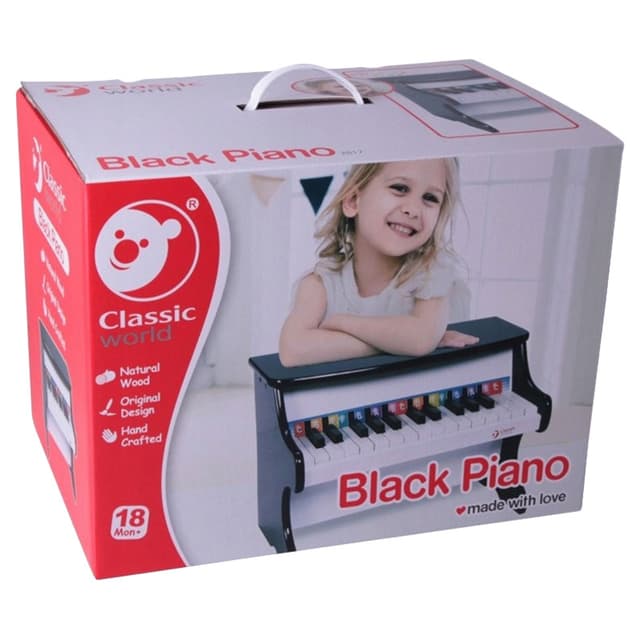 لعبه اطفال بيانو أسود كلاسيك وورد Classic World Black Piano