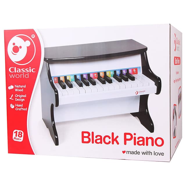 لعبه اطفال بيانو أسود كلاسيك وورد Classic World Black Piano
