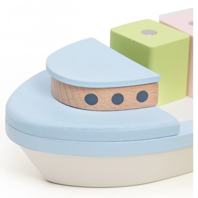لعبه اطفال سفينة خشبية كلاسيك وورد Classic World Block Boat