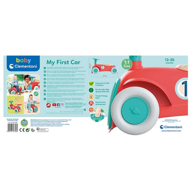 Clementoni - Baby My First Car - Red