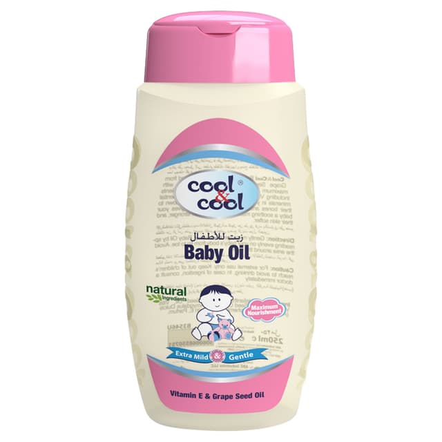 زيت للأطفال بعبوة 250 مل من كوول آند كوول Cool & Cool - Baby Oil 250ml