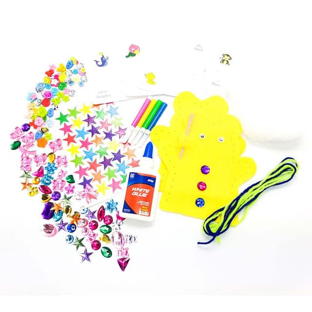 أعمال يدوية للأطفال صناعة الدمى من كرافت بوكس Craft Box Hand Puppet Kit