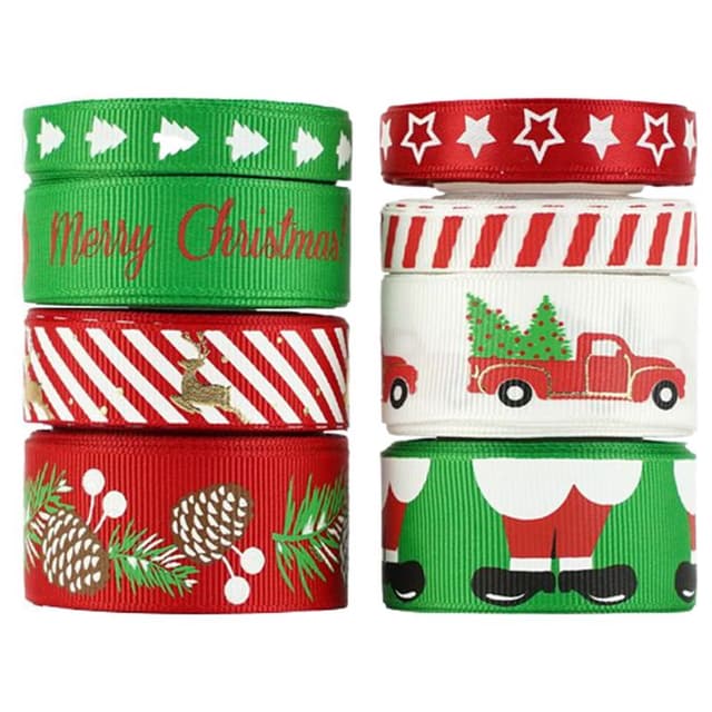 شرائط زينة متنوعة 8قطع كرافت بوكس Craftbox - Assorted 8pc Ribbon Set