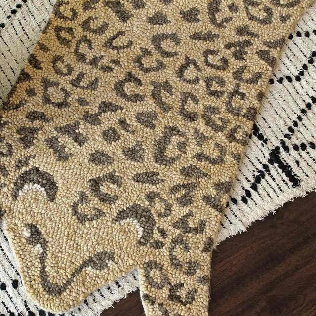 سجادة للاطفال صوف بشكل نمر كرين بيبي Crane Baby - Leopard Shape Rug