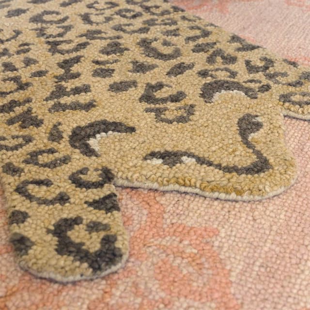 سجادة للاطفال صوف بشكل نمر كرين بيبي Crane Baby - Leopard Shape Rug