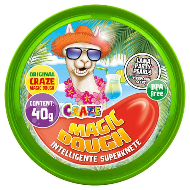 صلصال عجينة سحرية للأطفال قابلة للتشكيل ومطاطي ألوان متنوعة 40 غرام كريز ماجيك دو Craze - Magic Dough - 40g - Color May Vary