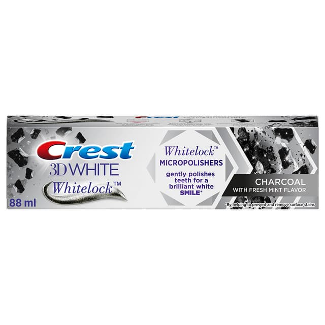 معجون أسنان كريست بخلاصة الفحم وتقنيات التبييض العالمية من كريست Crest - 3D White Toothpaste W/ Charcoal