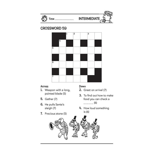 كتاب كلمات متقاطعة للأطفال الأذكياء Crosswords for Clever Kids