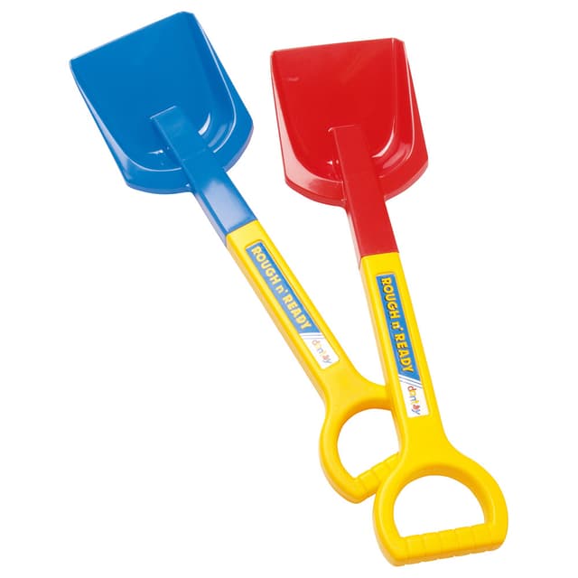 مجرفة شاطئ بلاستيك مع مقبض بحجم 58 سم باللون الأحمر والأصفر دانتوي Dantoy - Beach Spade 58cm - Red & Yellow