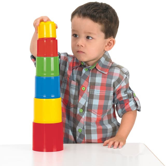 Dantoy 5417 Stackable Cubes Toy, Multi-Colour, 10 X 10 X 51 Cm