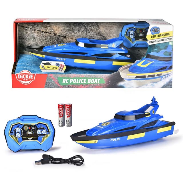 Dickie Toys - RC Police Boat