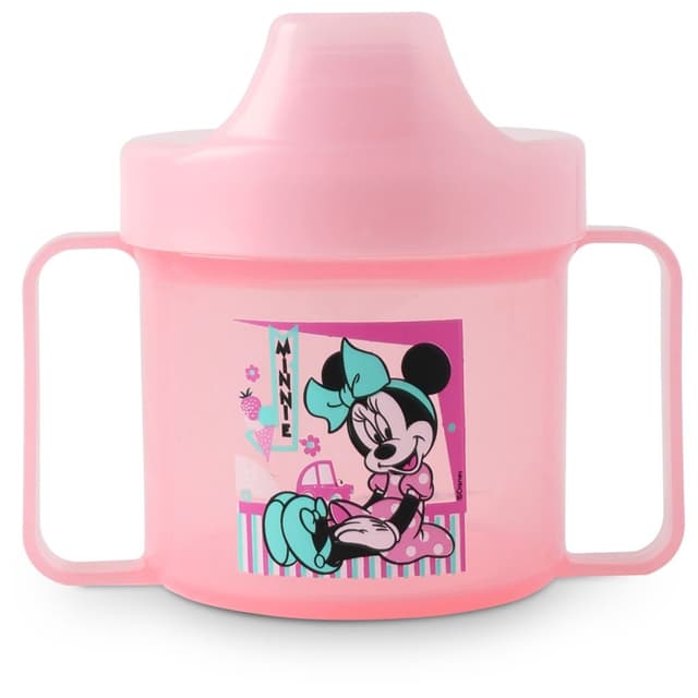 كوب اطفال مع مصاصة سيلكون وردي ديزني Disney Baby Handle Cup
