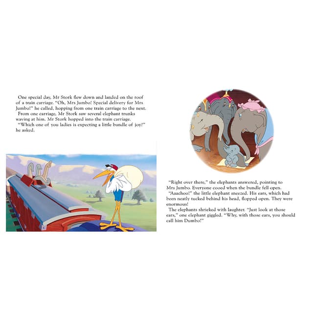 قصة أطفال دامبو باللغة الإنجليزية الخريف للنشر Disney Dumbo Story Book